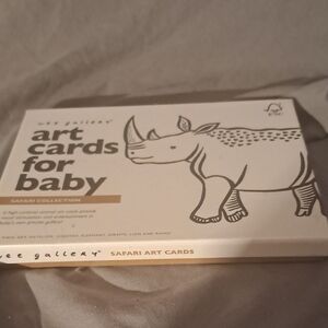 Gallery Safari Art Cards for Baby - Black and White